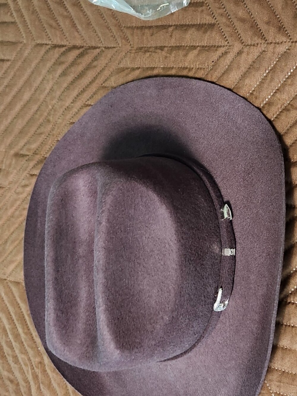 NWOT Felt Western Ranch Hat in Deep Brown